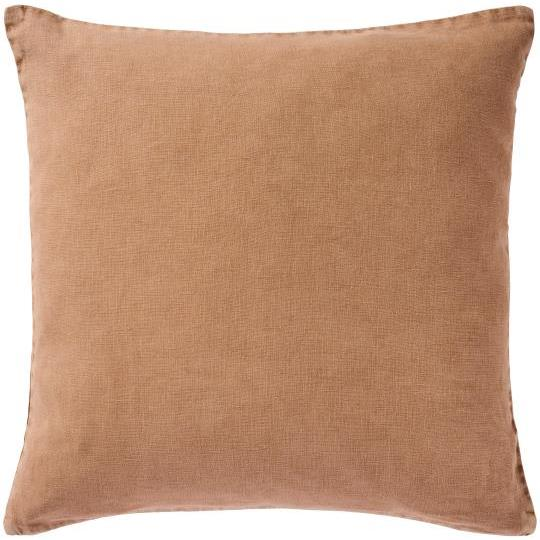 Putetrekk 50x50 cm 100% lin camel