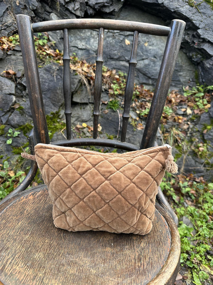 Toalettmappe velur Chocolate