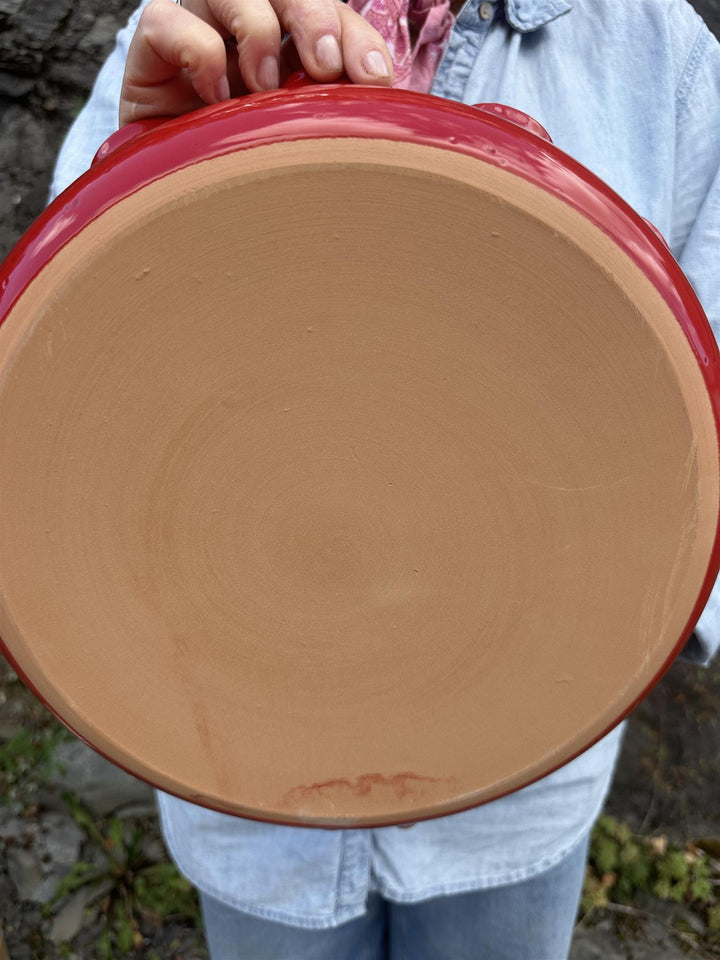 Rund ildfast form Ø: 31 cm rød