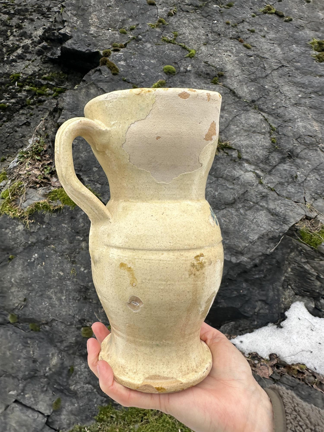 Vintage mugge H: 23,5 cm