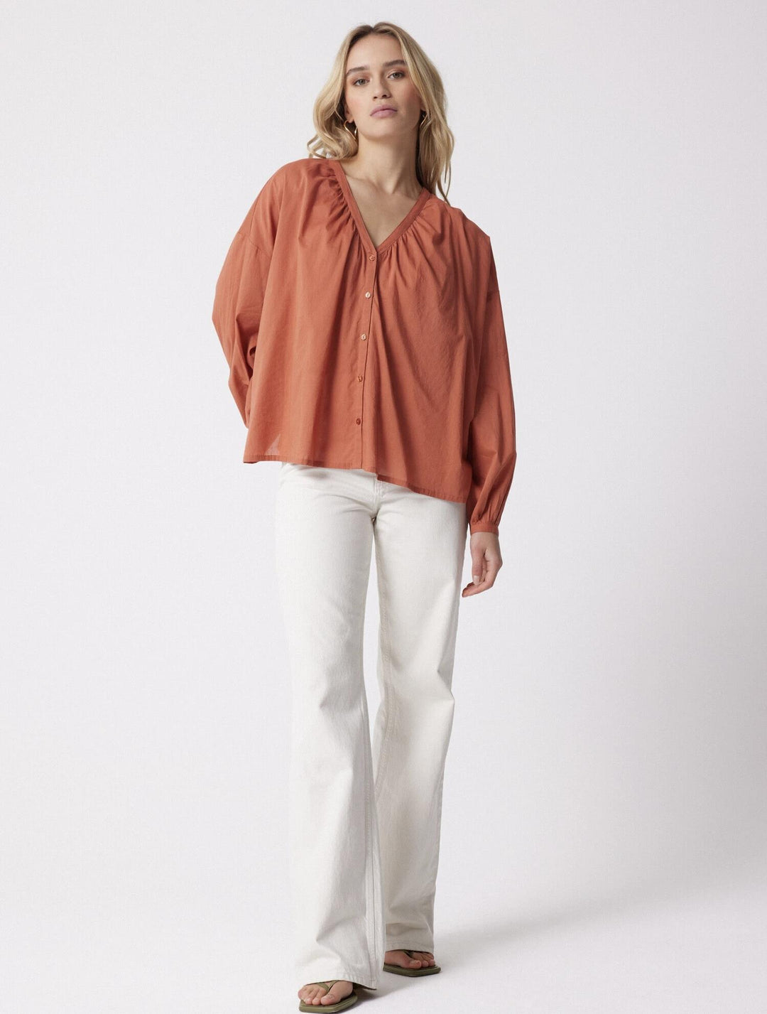 Maya bluse terre cuite
