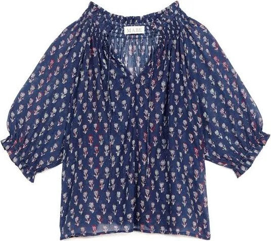 Ari bluse indigo
