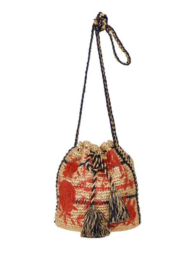 Dora raffia veske red