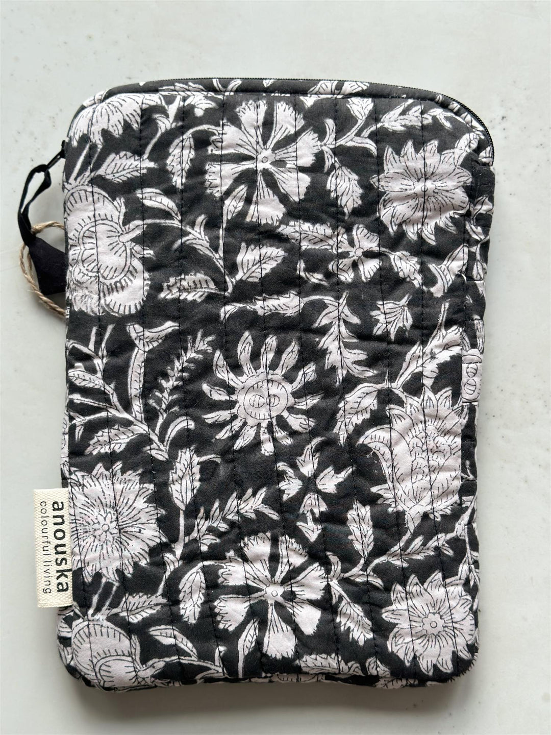 Ipad cover black blokkprint