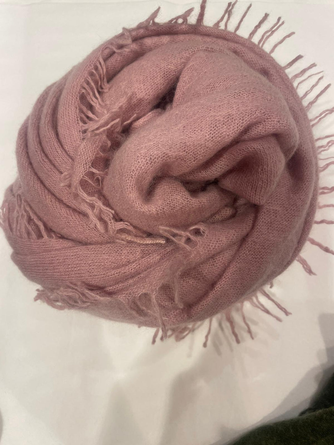 Skjerf 100% cashmere rosa