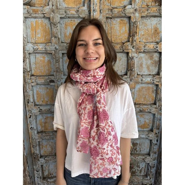 Ann Sarong 100% bomull  rosa