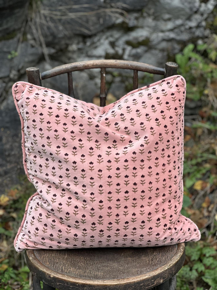 Putetrekk velur Fiori pink rulour