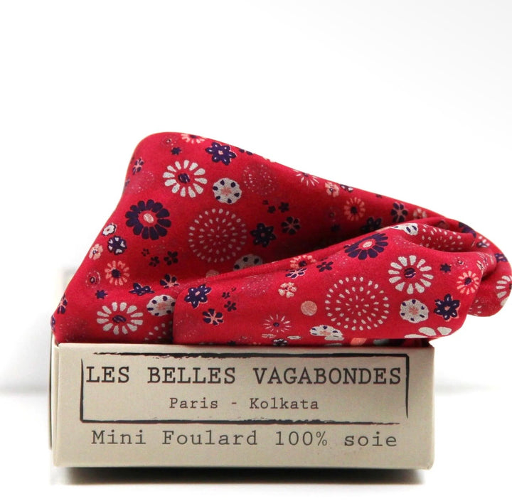 Skjerf mini Hanami rouge