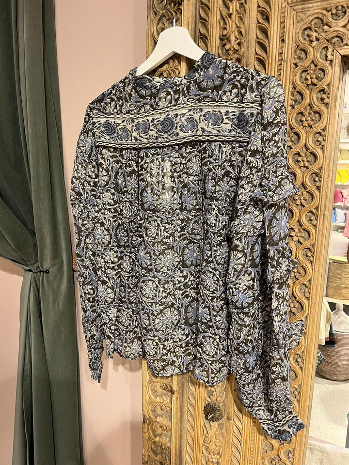 Camilla bluse blue orchid