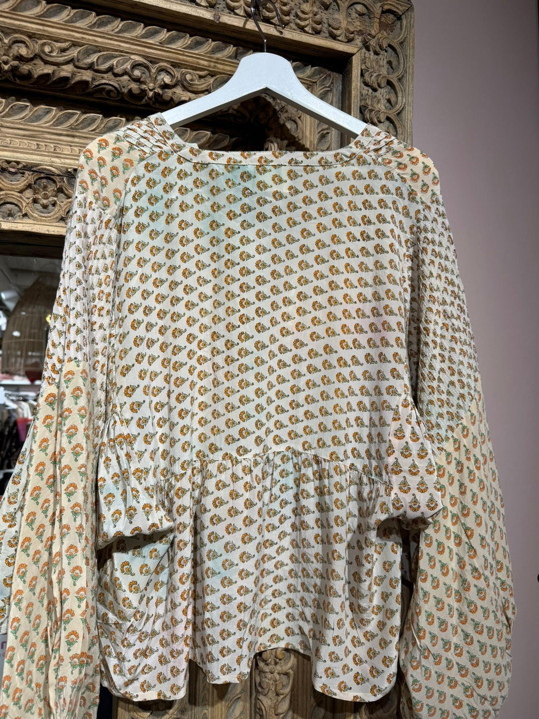 Bibi Balloon 100% silke bluse #142