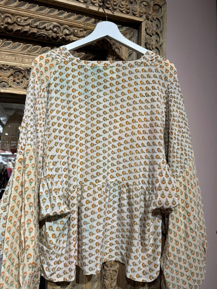 Bibi Balloon 100% silke bluse #142