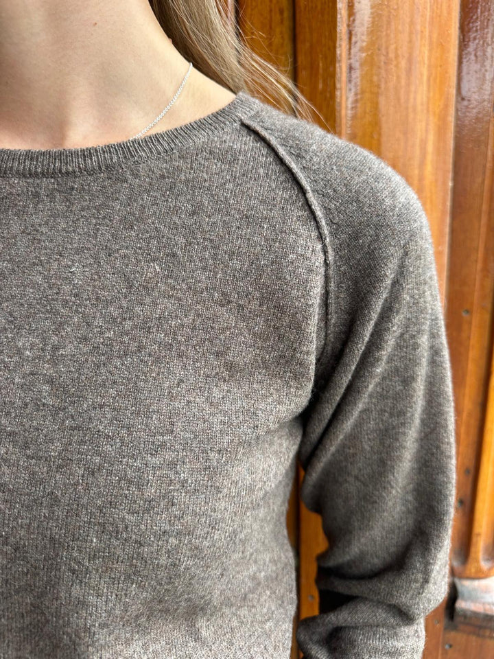 Cashmere pullover dark grey melange