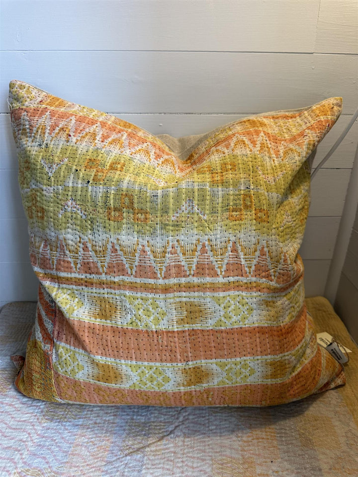 Putetrekk vintage kantha 50x50 cm Nr 117