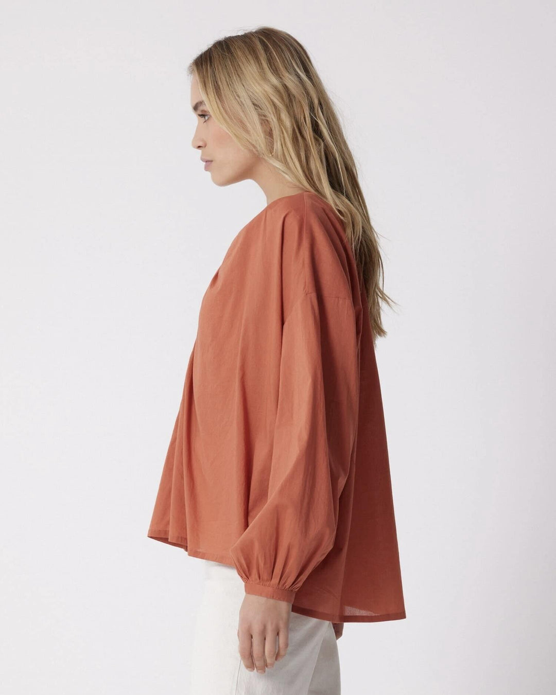 Maya bluse terre cuite