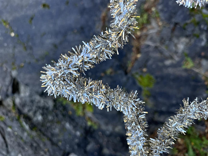 Joy top juletrestjerne sølv og glitter