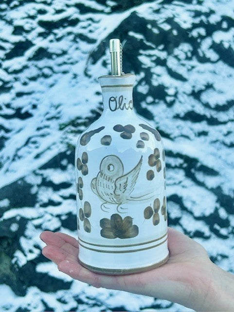 Oljeflaske arabesco grå/beige