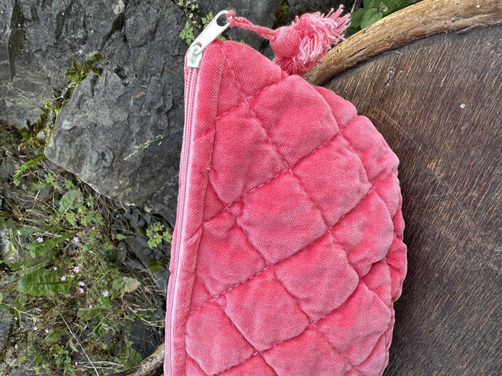 Sminkepung velur 15xH10 cm Raspberry Red