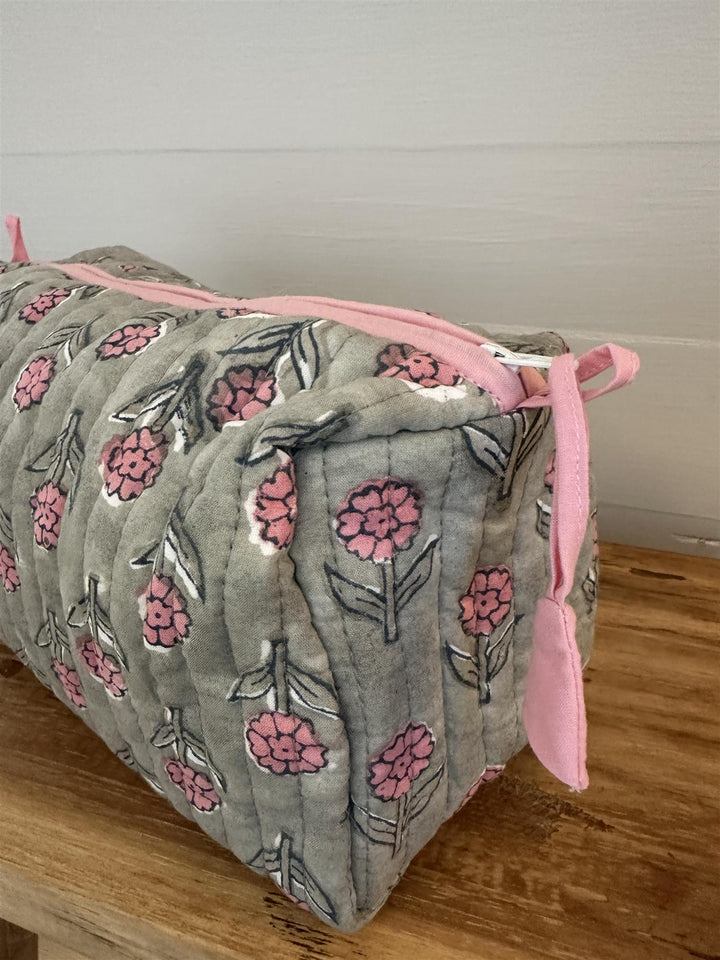 Toalettmappe blokktrykket Gabrielle