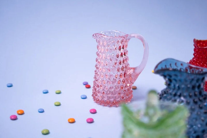 Hobnail mini tall jug rosaline 350 ml