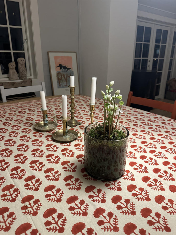 Duk 150 x 250 cm blokktrykket Angela