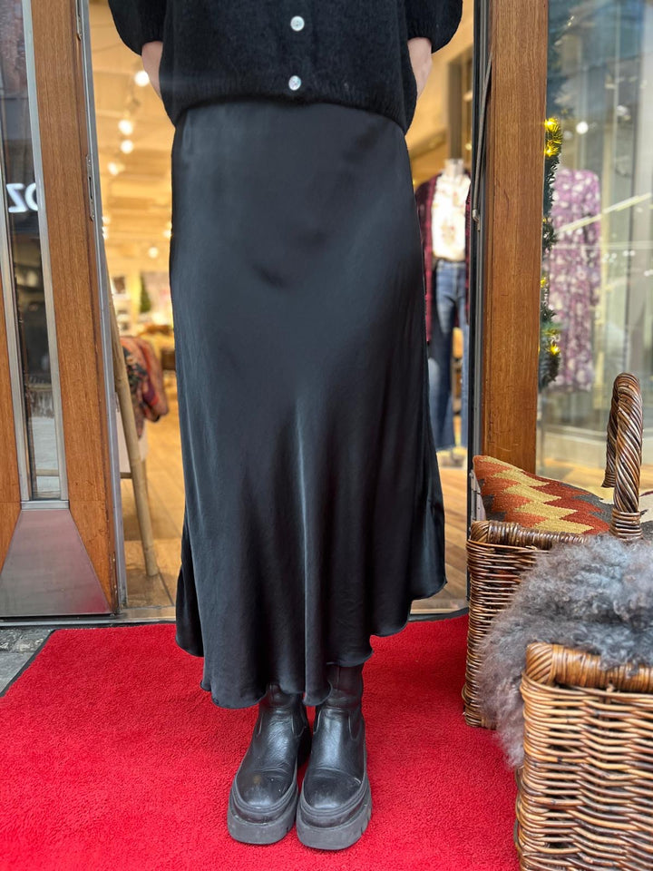 Skjørt Jupe sateng noir