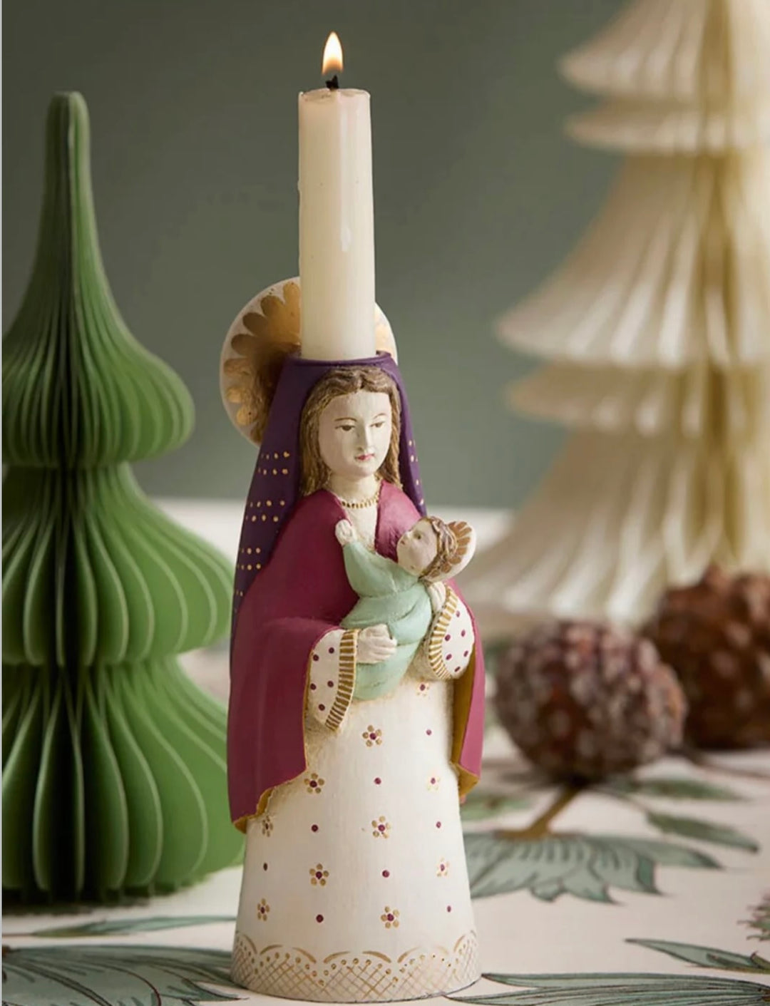 Lysestake Mary ruby H: 20 cm