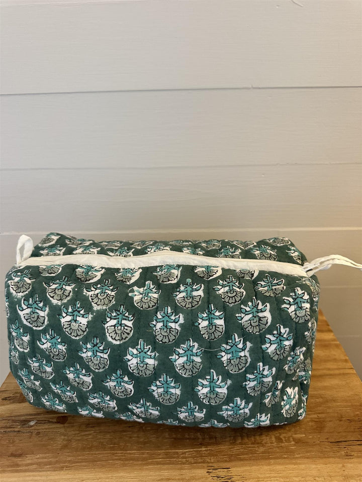 Toalettmappe blokktrykket Margot