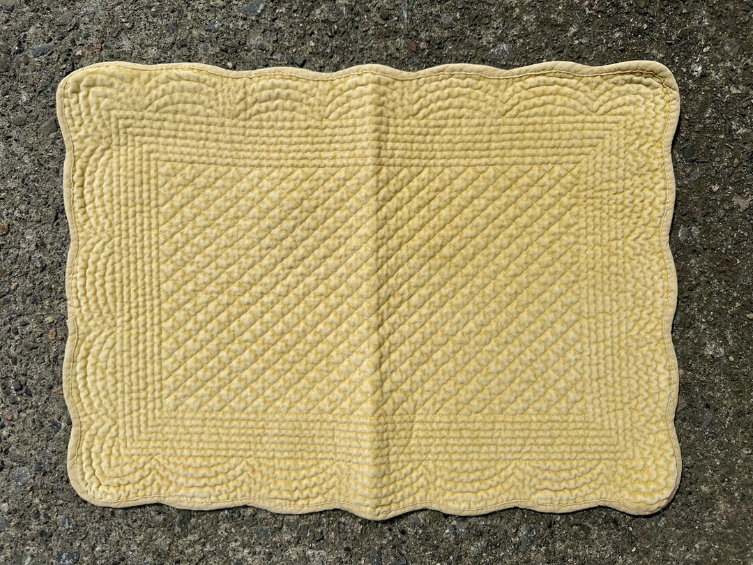 Spisebrikke avlang velur 35x50 cm  primrose
