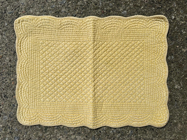 Spisebrikke avlang velur 35x50 cm  primrose