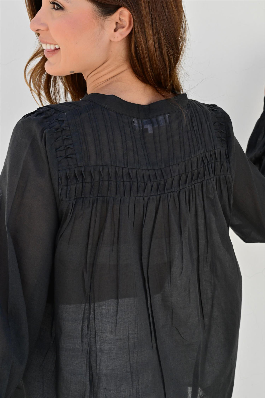 Provence bluse black ink