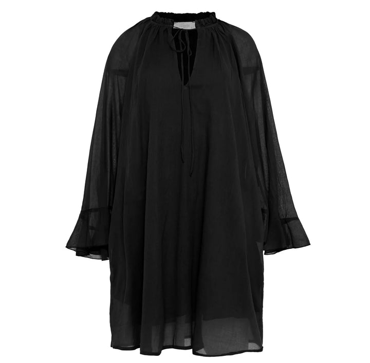 Voile kjole sort