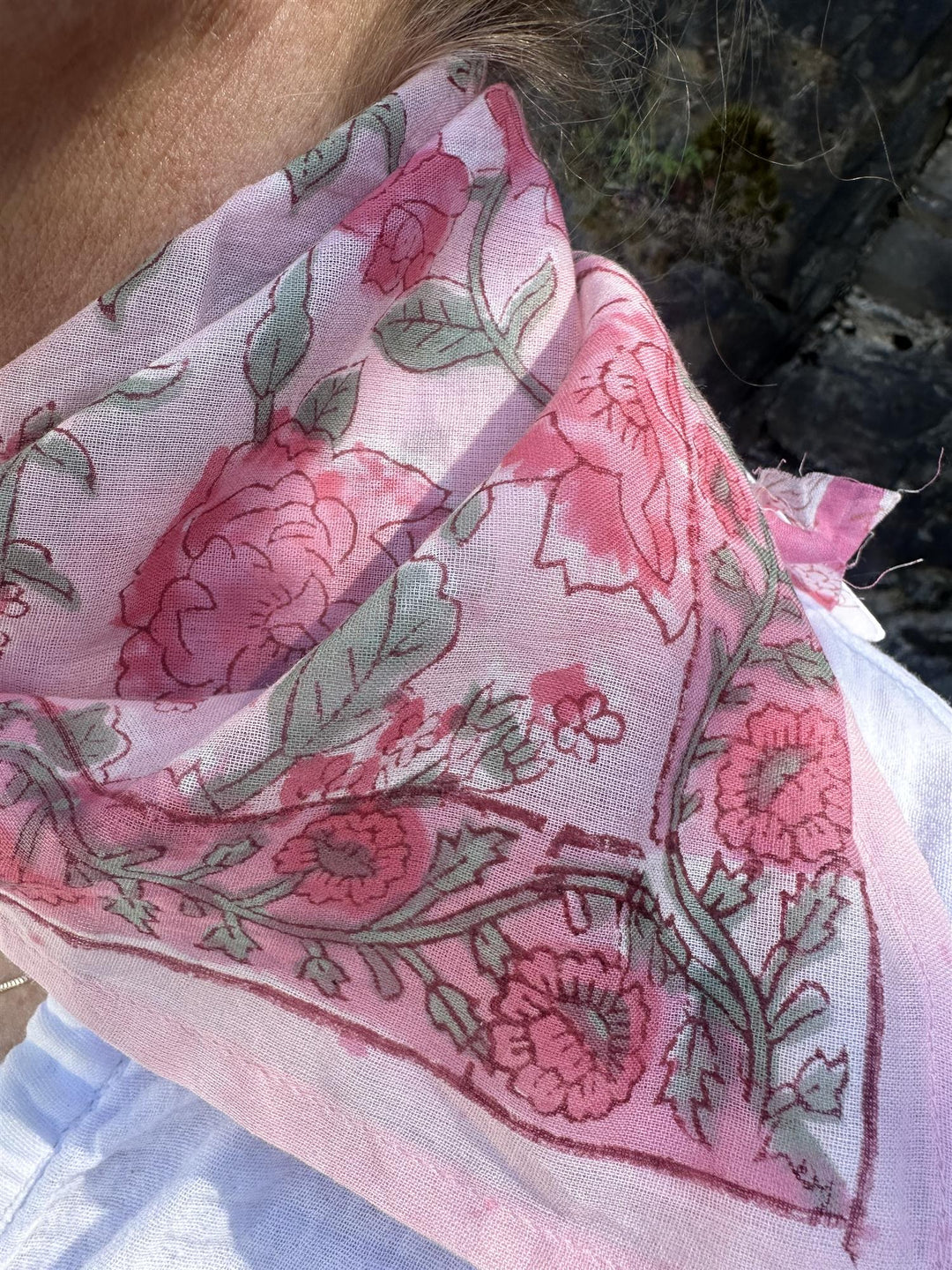Montpellier lite skjerf pink