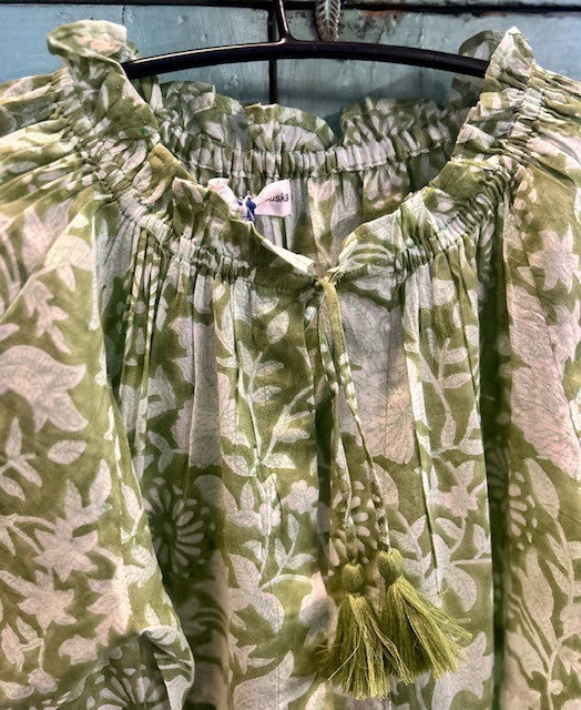 Lyon kjole lang grass green