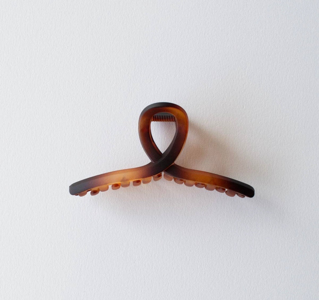 Matte French twist hårklype brown mix
