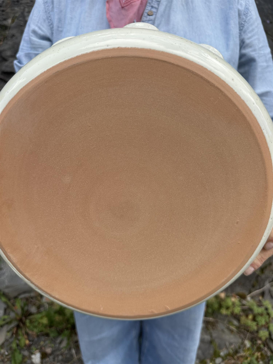 Rund ildfast form Ø: 31 cm krem