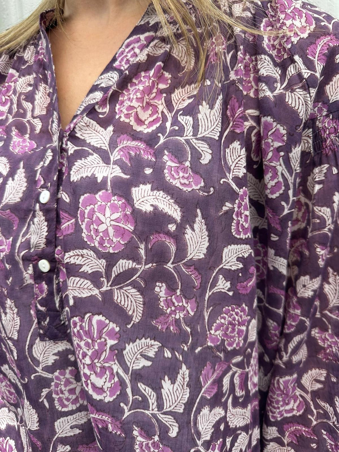 Caroline bluse lilla