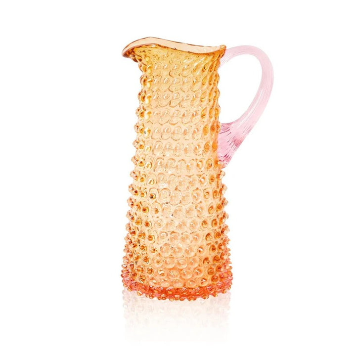 Hobnail tall jug Sunrise