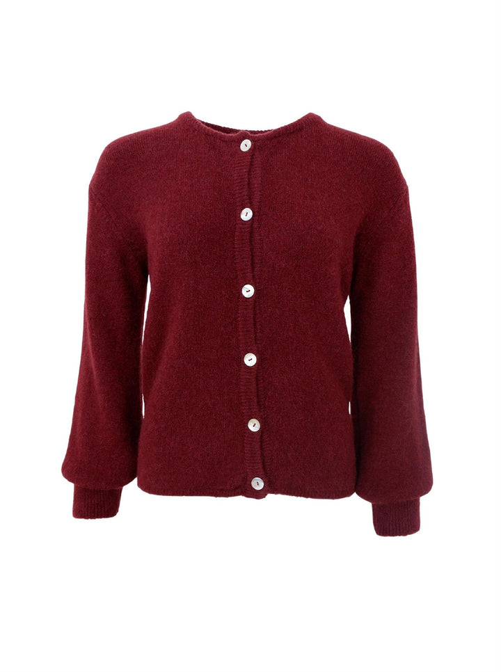 Bella knit cardigan Plum