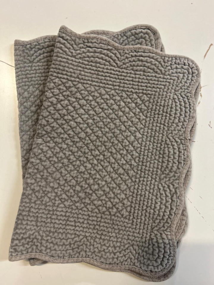 Spisebrikke avlang velur 35x50 cm  Dove