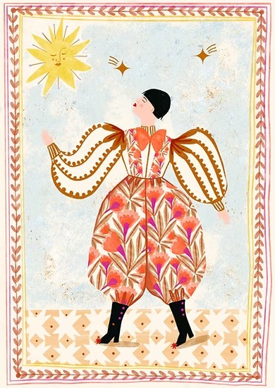 Folk Man art print inkl ramme