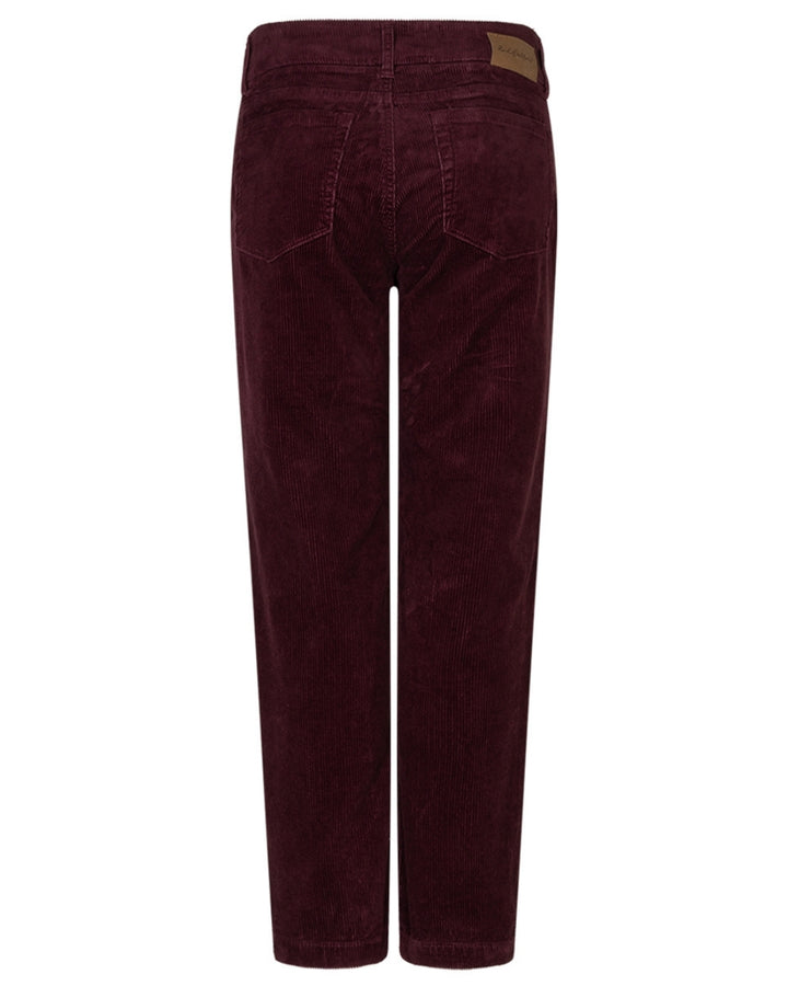 Diana cord bukse aubergine