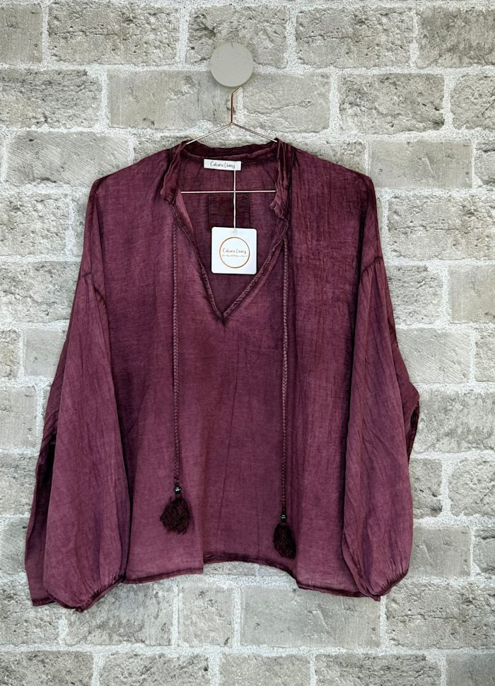 Plome bluse merlot