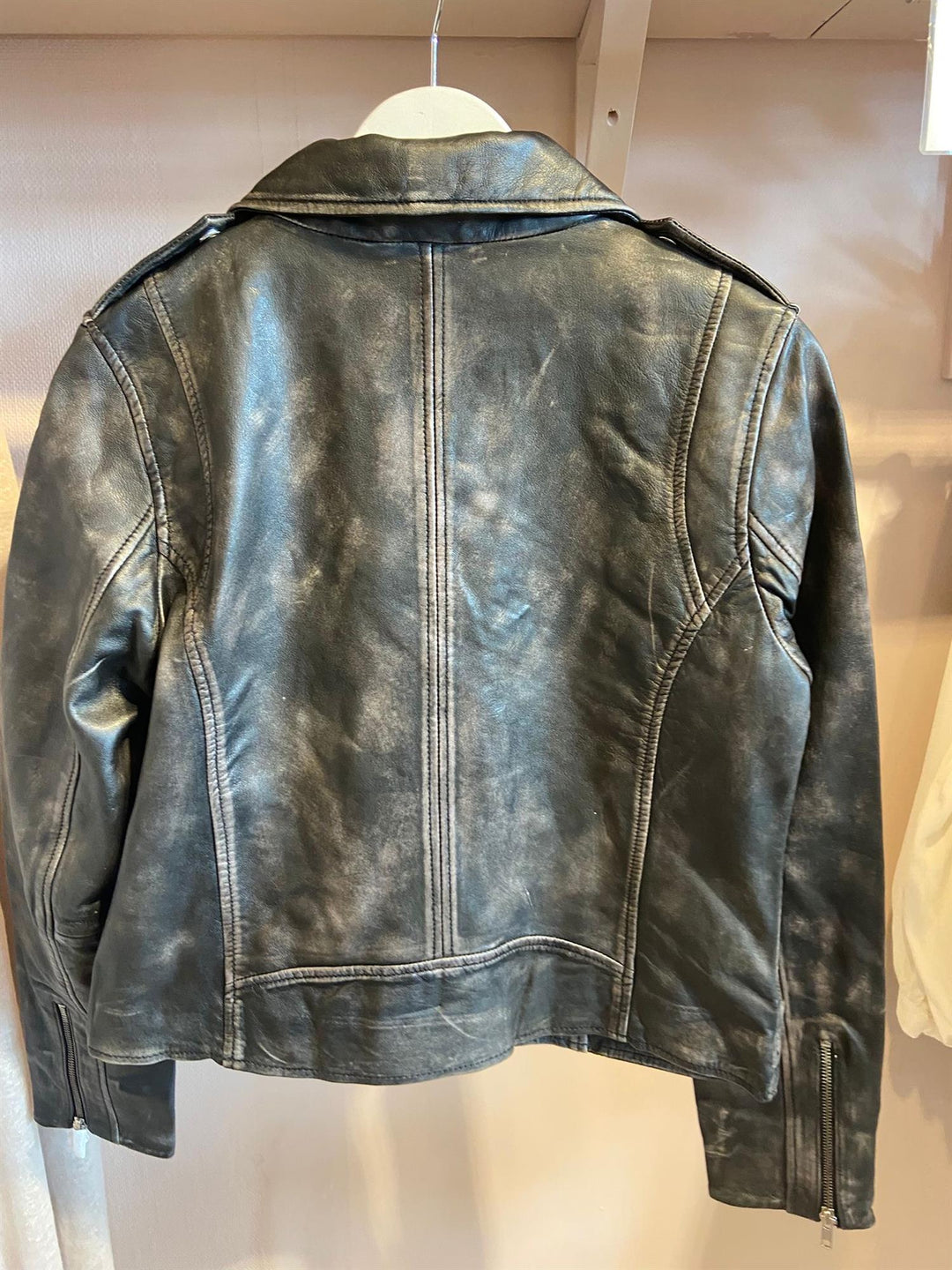 Bikerjakke grey/silver
