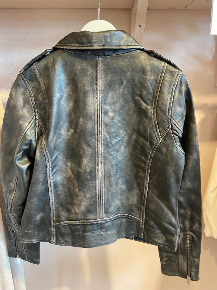 Bikerjakke grey/silver