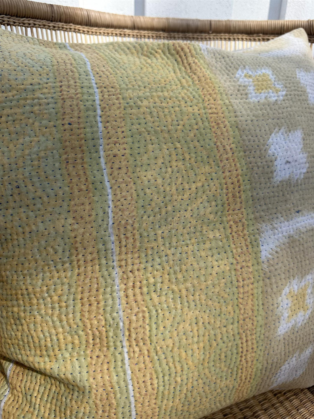 Putetrekk vintage kantha 50x50 cm Nr 125