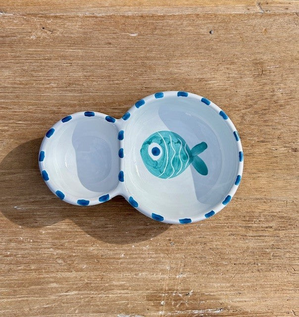 Blue fish skål til oliven
