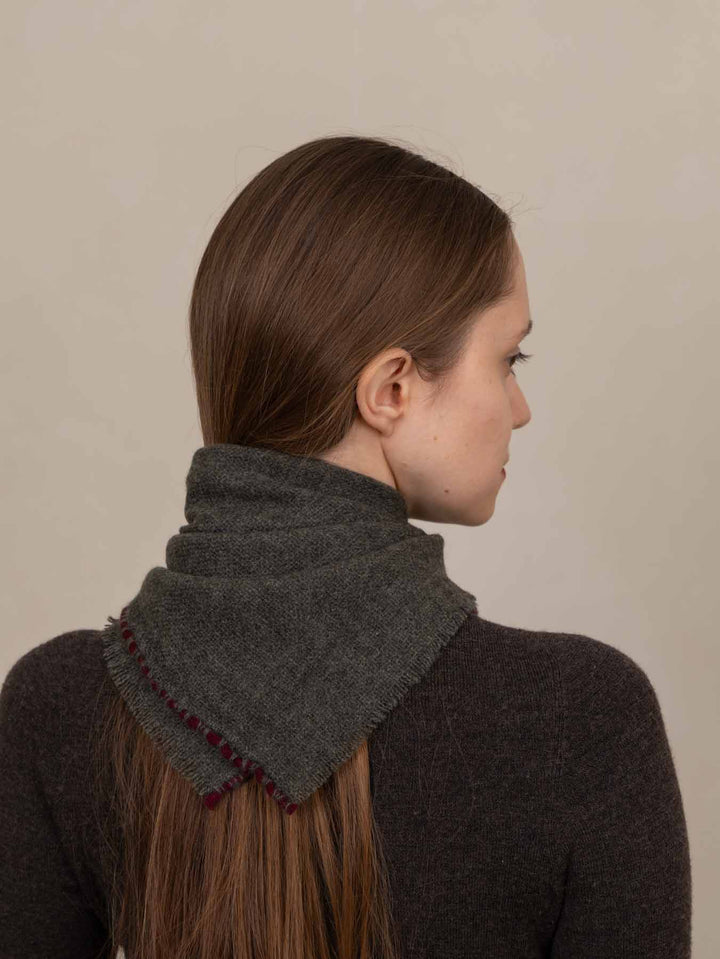 Skjerf 100% cashmere green
