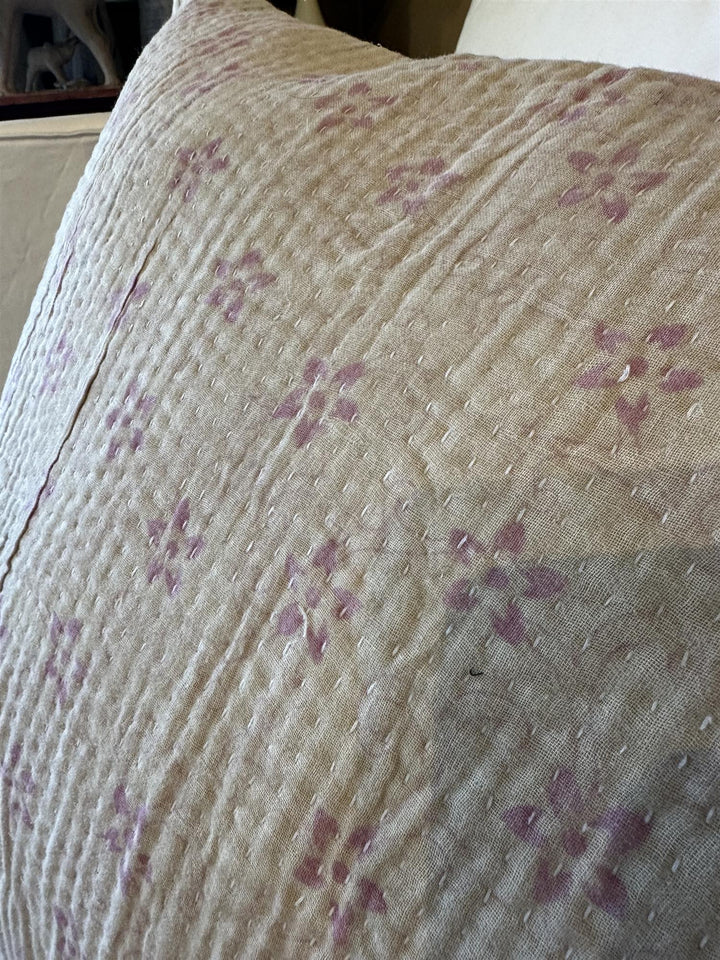 Putetrekk vintage kantha 50x50 cm Nr 123