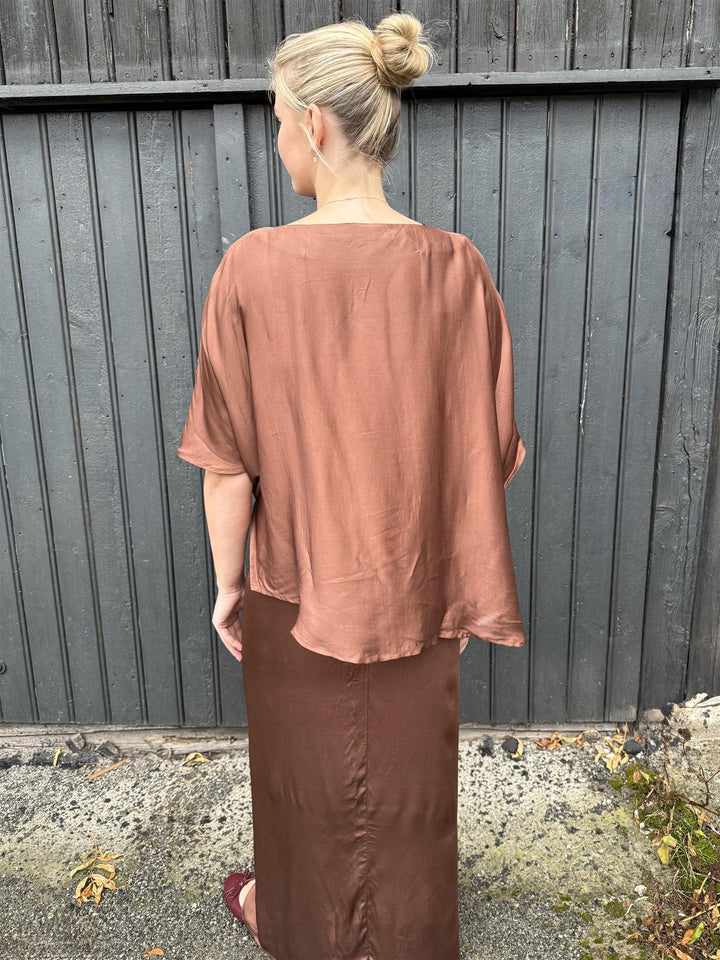 Erika topp brun