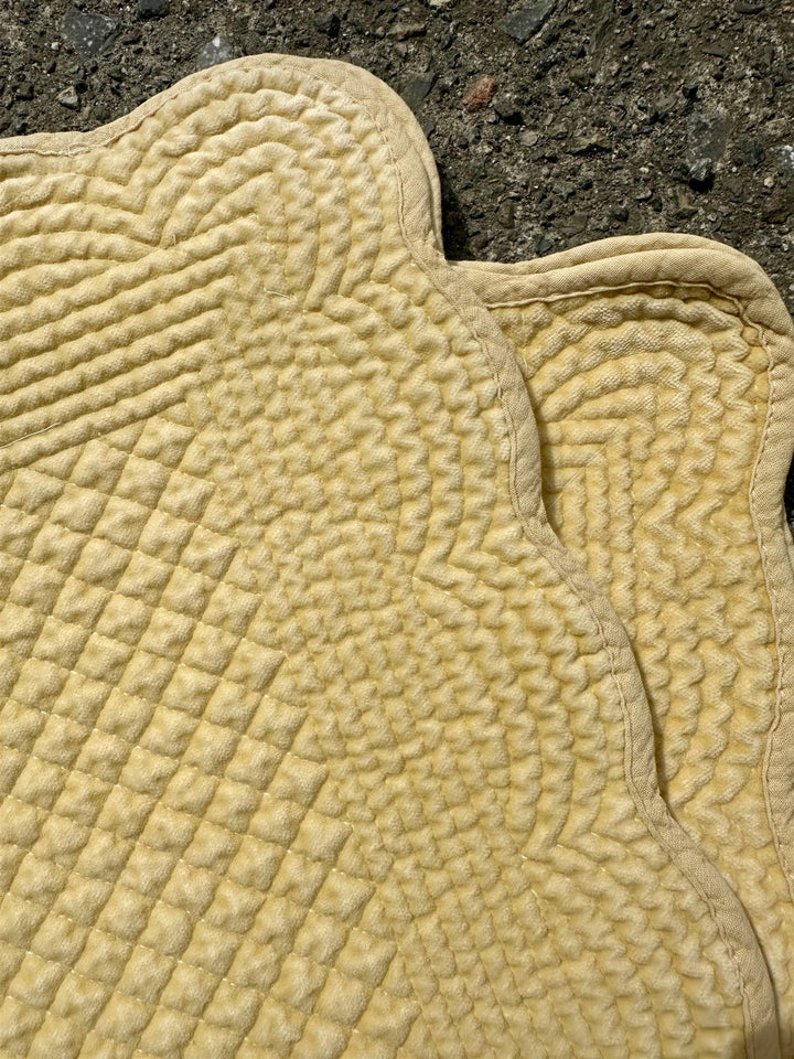 Spisebrikke avlang velur 35x50 cm  primrose